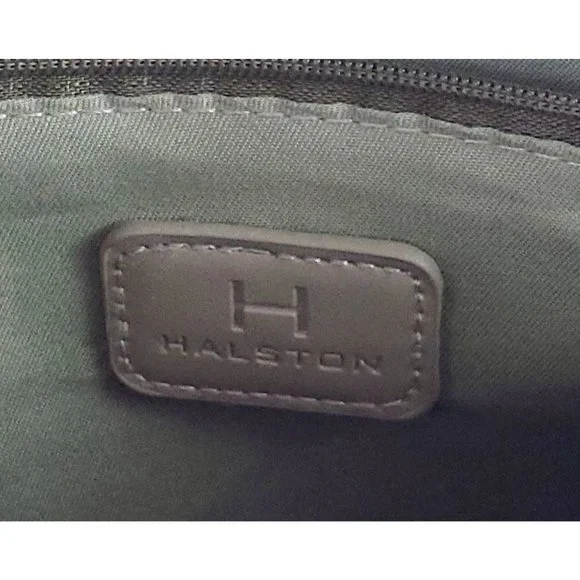 Halston Satchel, Sage Vegan Leather with Matching Interior - Picture 7 of 7